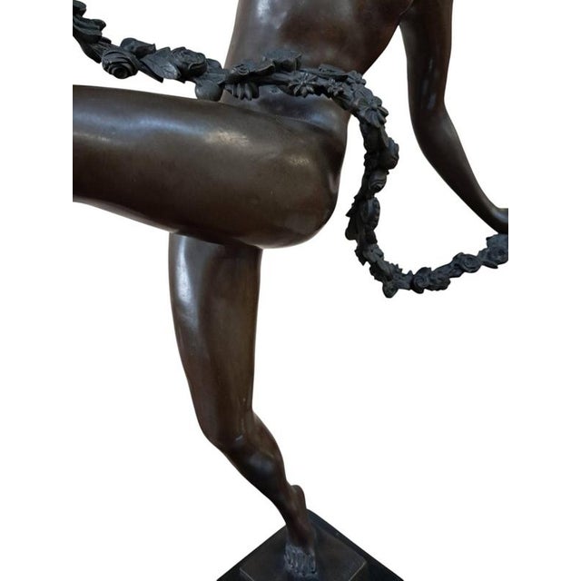 Vintage French Art Deco Bronze Lady Dancer Figurine, Large Antique, Pierre Faguays, 1920s For Sale - Image 11 of 18