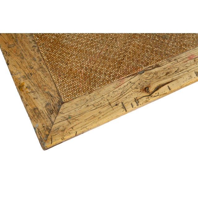 1990s Antique Asian Coffee Table Rattan Inlaid Surface Chairish
