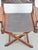 Brown Vintage Director's Folding Chair in Wood and Leather, 1970s For Sale - Image 8 of 10