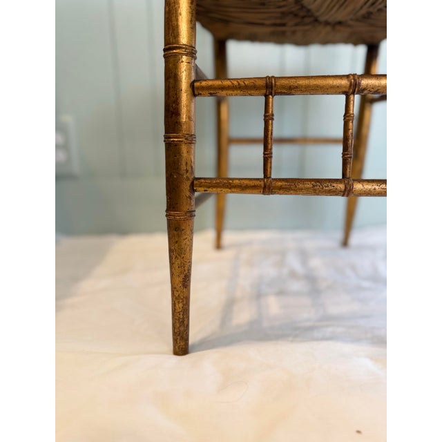 Mid-Century Italian Rush-Seat Side Chair, C. 1952-1963 For Sale - Image 11 of 12