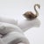 Vintage Saturno swan miniature figurine, handmade in Arezzo (Tuscany), Italy between the 1970s and 1980s in genuine silver...