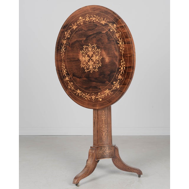 19th Century French Restauration Style Tilt-Top Guéridon or Center Table For Sale - Image 5 of 9