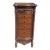 20th Georgian Style Carved and Parcel Gilt Mahogany Five-Drawer Jewelry Armoire For Sale