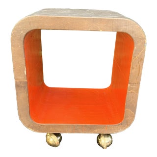 1960s Mid Century Rolling Table Bar Cart For Sale