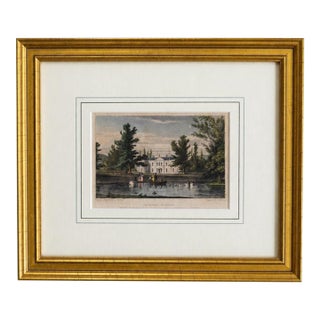 Antique 1832 Terenure House, Co. Dublin Engraving by George Petrie & J. McGahey For Sale