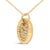 Haus of Brilliance 10K Yellow Gold Diamond Accent Crescent Moon Pendant Necklace For Sale - Image 4 of 4