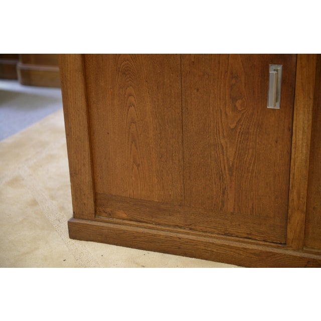 Modernist Art Deco Oak Buffet, 1940s For Sale - Image 13 of 15