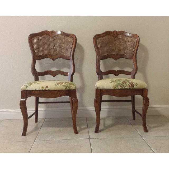Century French Country Cane Back Dining Chairs Set of 4 Chairish