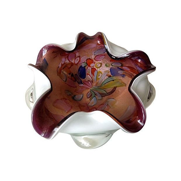 Italian Murano Ruffled Confetti Bowl Chairish