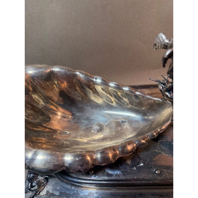 1875 the Barge of Venus Electroplate Centerpiece by Middletown Silver Plate Co. For Sale - Image 4 of 12