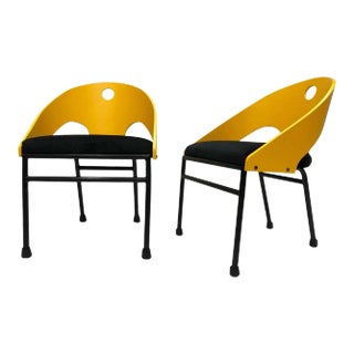 1980s Post-Modern Memphis Style Chairs, 3 Pairs Available For Sale