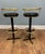 1950s Mid-Century Bar Stools in Brass with Leather Seats, 1950, Set of 2 For Sale - Image 5 of 6