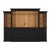 Entertainment Center Wall Unit in Batavia Black For Sale