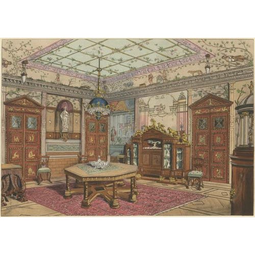 Henry-René dAllemagne, Renaissance Splendour: The Grand Dining Room, 1900s, Print For Sale - Image 4 of 11
