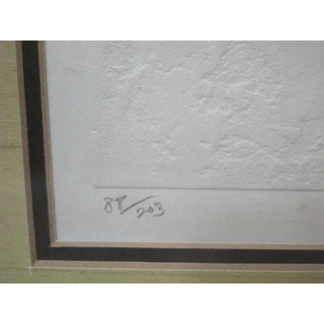 Haku Maki Signed Framed Limited Edition Embossed Woodblock Print 78-3 Flavour For Sale - Image 4 of 7