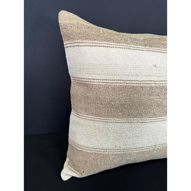 Turkish Hemp Pillow Cushion Natural Beige Cushion Cover 20"x20" #30610 Enhance your home decor with our Kilim Pillow...