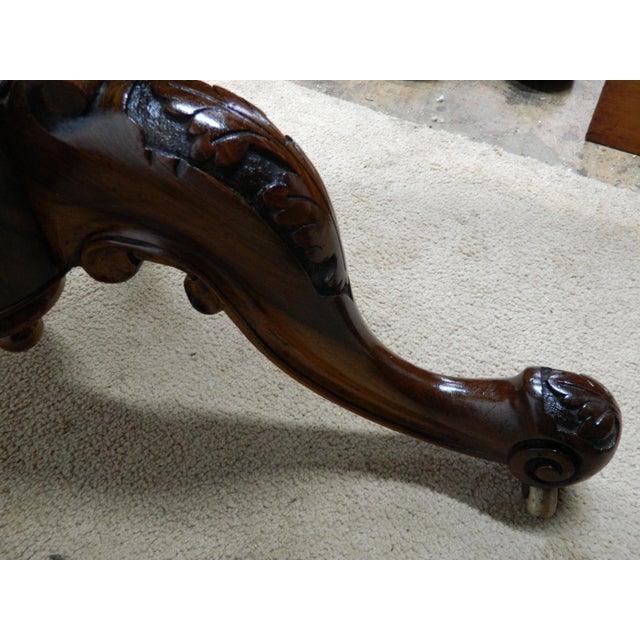 Wood Victorian Walnut Tilt Top Table, 1866 For Sale - Image 7 of 18