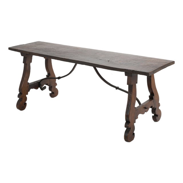 Antique Baroque Oak Table, 1760 For Sale