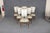 Jules Leleu 6 French Art Deco Mustache Back Dining Chairs Attributed to Jules Leleu For Sale - Image 4 of 15