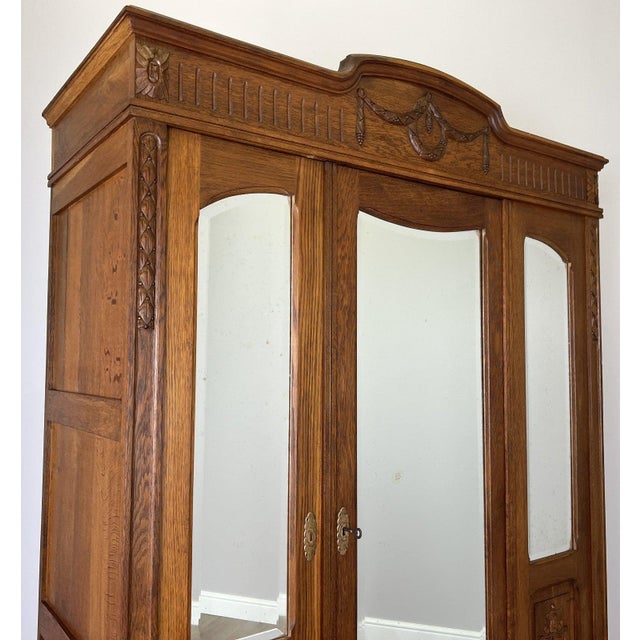 French Wardrobe in Oak For Sale - Image 15 of 18