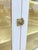 Early 20th Century Antique French Country Farmhouse White 2 Piece Step Back Hutch Kitchen Cupboard For Sale - Image 5 of 12