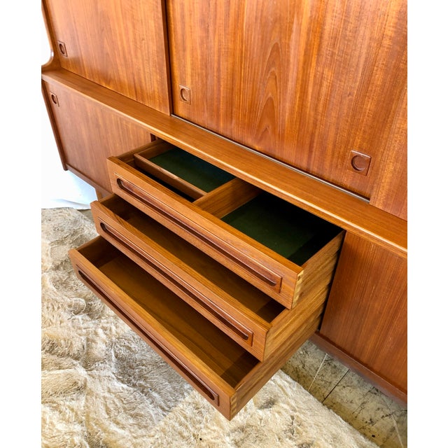 1960s 1960s Mid-Century Danish Teak Sideboard /Bar by Johannes Anderson For Sale - Image 5 of 12