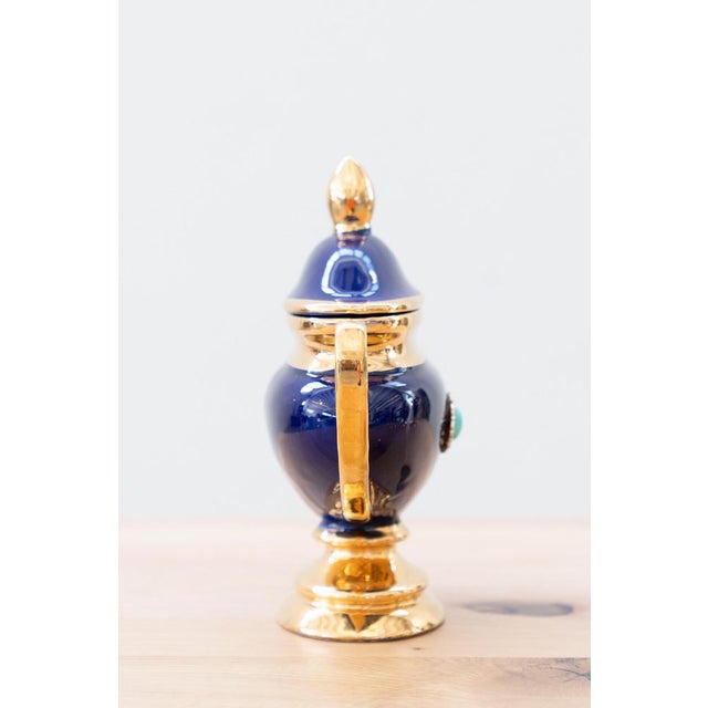 Candelabra and Ceramic Vase from Faenza, Set of 4 For Sale - Image 13 of 16