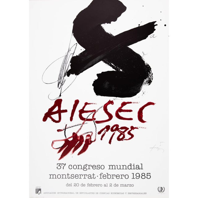 Paper International Student Poster after Antoni Tapies For Sale - Image 7 of 7