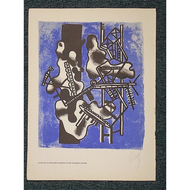 Mid-Century Modern Vintage Leger Lithograph For Sale - Image 3 of 3