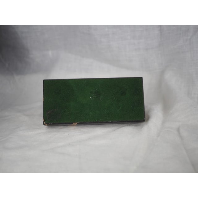 Black 1930s Bauhaus Perpetual Calendar on Black and Gold Marble With Pencil Case, Jakob Maul For Sale - Image 8 of 11