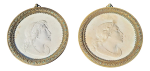 Carved Profiles, Early 19th Century, Marble, Set of 2