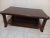 1980s Tommy Bahama Style Coffee Table Rectangular Dark Tone For Sale - Image 4 of 4