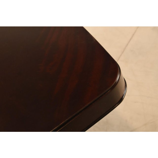 Thomasville Transitional Style Double Pedestal Mahogany Dining Table For Sale - Image 9 of 18