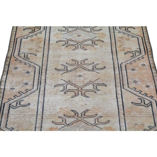 Turkish Vintage Turkish Anatolian Hand Knotted Wool Rug, 2'8''x9' For Sale - Image 3 of 4