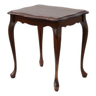 Small Queen Anne Side Table with Cabriole Legs, England, 1900s For Sale