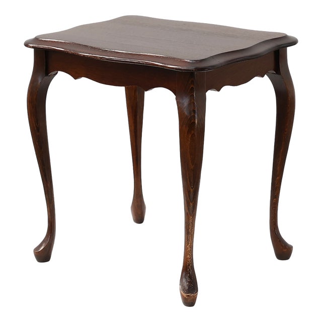 Small Queen Anne Side Table with Cabriole Legs, England, 1900s For Sale