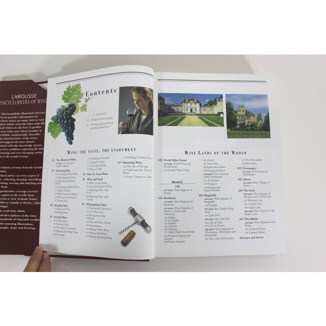 Paper 2001 Larousse Encyclopedia of Wine Hard Cover Book For Sale - Image 7 of 13
