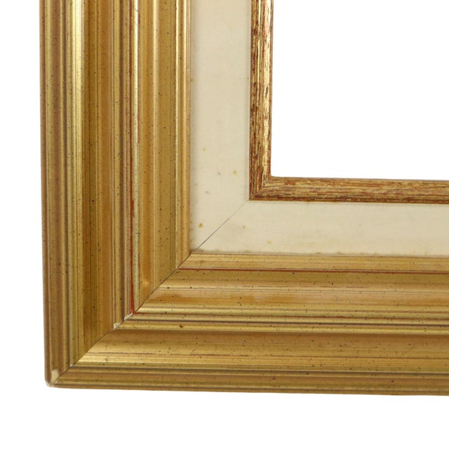 Classic Gold-Finish Pine Frame For Sale - Image 6 of 10