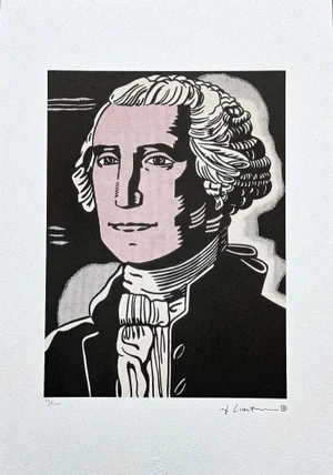 After Roy Lichtenstein, " George Washington", 1990s, Silk-Screen