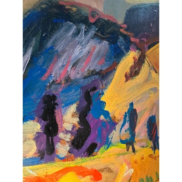 Jean Krillé, Landscape 100, Oil on Masonite, 1986 For Sale - Image 5 of 10