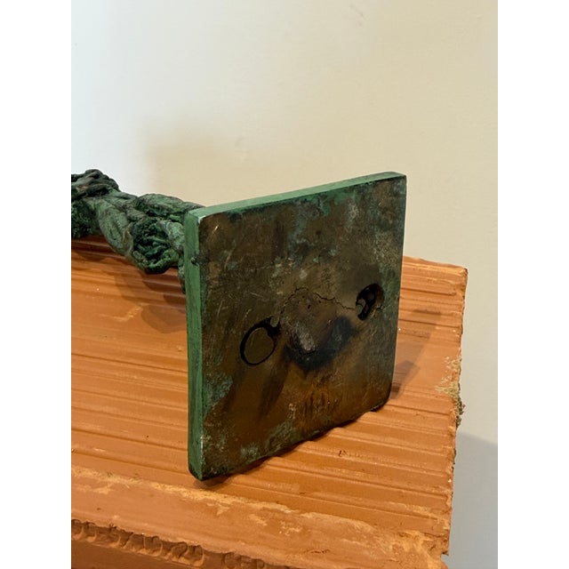 Dirce De Assis Cavalcanti Attr. Bronze Patinated Brutalist Sculpture, 1990s For Sale - Image 11 of 14