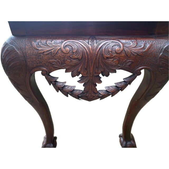 Antique Irish Mahogany Serving Table For Sale - Image 13 of 14