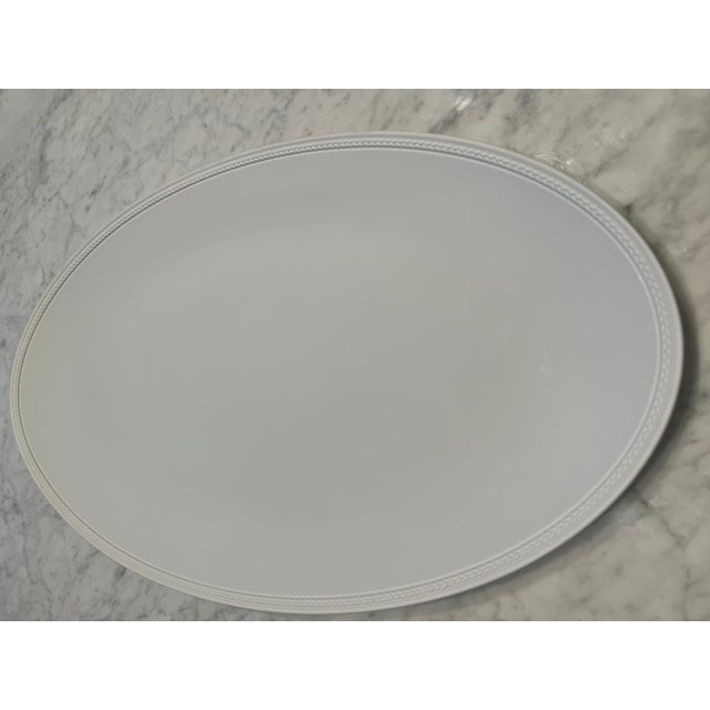 Art Deco l'Objet Soie Tressee Large Oval Platter For Sale - Image 3 of 8