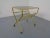 Mid-Century Modern French Brass & Glass Cart with Magazine Rack, 1960s For Sale - Image 3 of 16