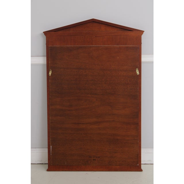 Vintage Mahogany Pediment Top Wall Mirror For Sale - Image 13 of 14