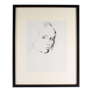 Charcoal Portrait Drawing by James L. Bruch
