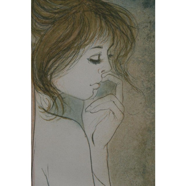 Modern Bernard Charoy, Dominique au ruban, Nude, Lithograph For Sale - Image 3 of 8