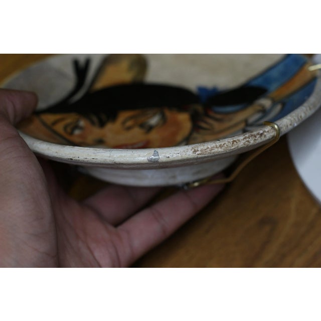 Set of 4 Stamped Madoura Ceramic Plates Edition Picasso For Sale - Image 11 of 12