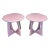 Modern Pink Cocktail Tables - Set of 2 For Sale