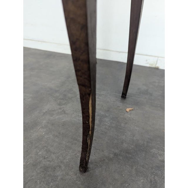 Louis XV Style Marquetry Bedside Table with Drawer and Cabriole Legs For Sale - Image 9 of 10